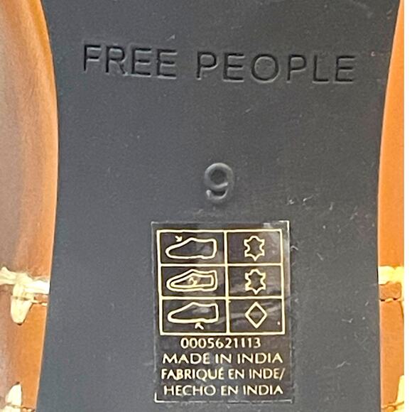 Free People Crochet Mystic Mary Jane Flats In Tan Size 9 US NEW - Picture 8 of 10